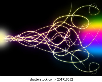 Squiggles Background Meaning Twisted Lined Pattern In Dark 
