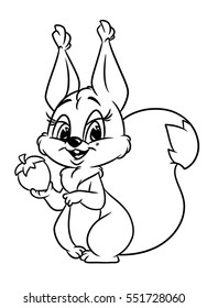 9700 Cartoon Squirrel Coloring Pages For Free