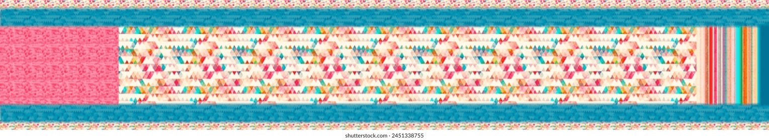 squre type patter saree digital work