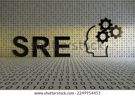 SRE concept text sunlight 3D illustration
