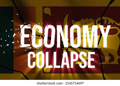 Sri Lanka Economy Collapse Abstract Background. Financial Crisis Of Asian Country