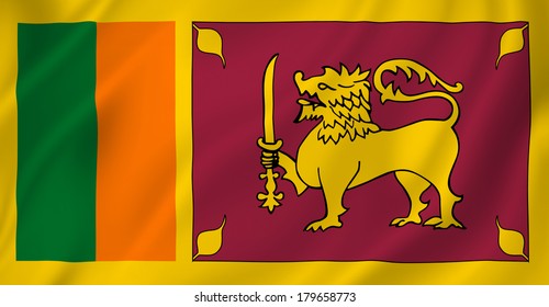 Sri Lanka Flag Background Texture Stock Illustration 179658773 ...