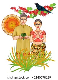 sri lankan new year design, poster, greetings