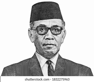 Sri Sultan Hamengku Buwono Ix Portrait Stock Illustration 1832275963