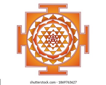 Sri Yantra Shree Yantra Mandala Vector Stock Illustration 1869763627 ...