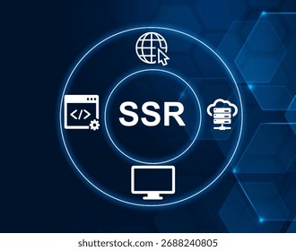 SSR acronym. Server-Side Rendering is a technique that pre-renders web pages on the server before delivery.