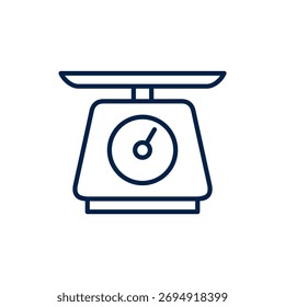 sstk Kitchen scale vector illustration icon design trendy