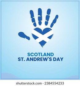 St. Andrew's Day in Scotland in 2023 .Love, Hand with Scotland Flag
 - Powered by Shutterstock