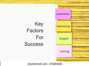 Stack Of A4 Paper With Colorful Tagging For Easy Reference For Key Factor For Success In Business Concept - Shutterstock ID 191894330