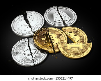 仮想通貨崩壊 のイラスト素材 画像 ベクター画像 Shutterstock