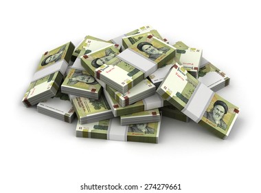 Stack Of Iranian Rial