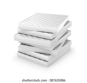  Stack Of White Mattresses