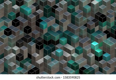 Stacked 3d Cubes Blocks Stock Illustration 1583590825 | Shutterstock