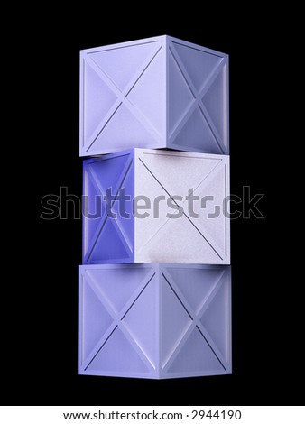Stacked Iron Boxes