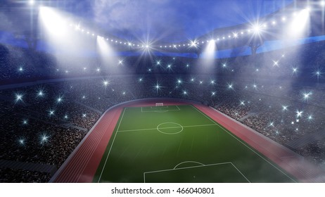 Cricket Stadium Background Hitting Recreation Equipment Stock Vector ...