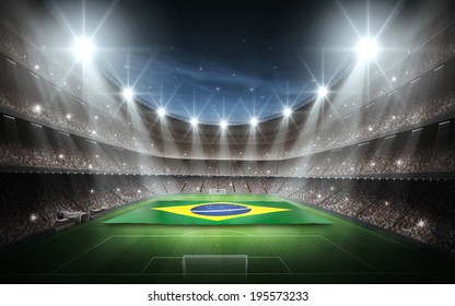Stadium Brasil flags