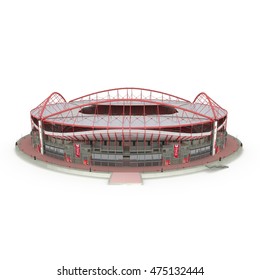 Stadium Estadio Da Luz Isolated On White 3D Illustration