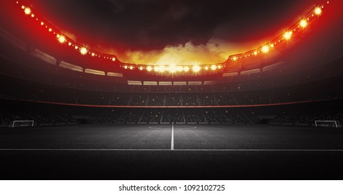 Stadium imaginary 3d rendering