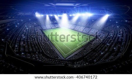 stadium light and night