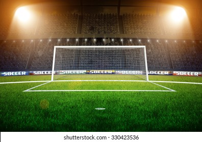 Stadium Goal Images Stock Photos Vectors Shutterstock