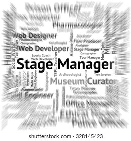 Stage Manager Indicating Live Event And Theatres