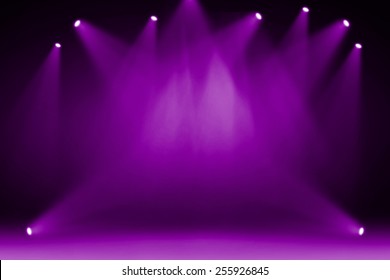 Stage theater on purple background 