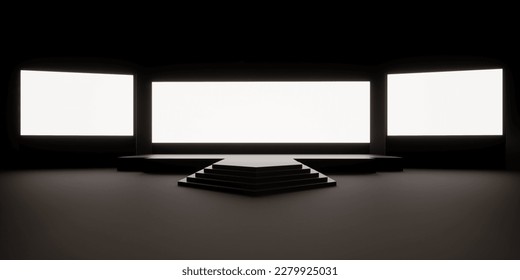 stage view for corporate conference or celebration. 3d rendering. 3d illustration. - Powered by Shutterstock