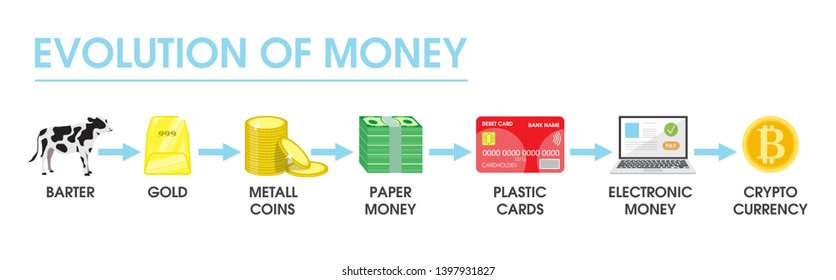 Stages Money Evolution Vector Flat Style 库存矢量图（免版税）1317245552 ...