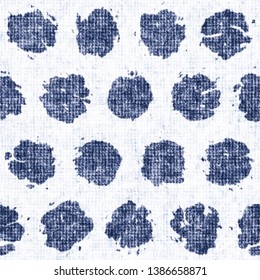 Stain Dots Bleached Canvas Effect Textured Distressed Background. Seamless Pattern. 