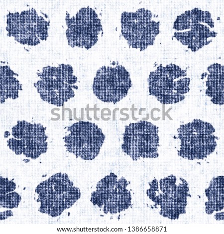 Stain Dots Bleached Canvas Effect Textured Distressed Background. Seamless Pattern. 