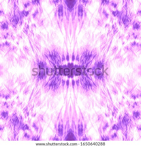 Stain Seamless Pattern. Fabric Design Print. Hand Drawn Abstract Ornament. Abstract Bohemian Decor. Violet,White Endless Zigzag Rapport. Mess Stain Seamless Pattern.