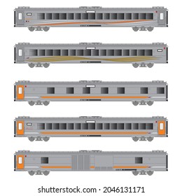 Stainless Steel Indonesian's Executive And Premium Economy Class Passenger Coach