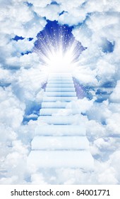 Stairs in sky