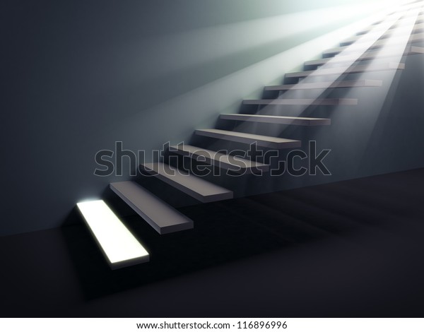 Stairway to the light. First\
step