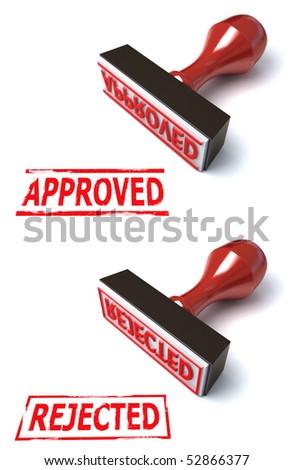 stamp approved rejected