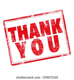 Stamp Word Thank You Red Over Stock Illustration 370072145 | Shutterstock