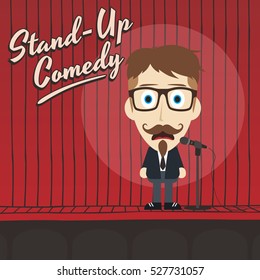 stand up comedy cartoon character