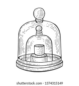 Standard Kilogram Prototype Sketch Engraving Raster Illustration. Scratch Board Style Imitation. Hand Drawn Image.