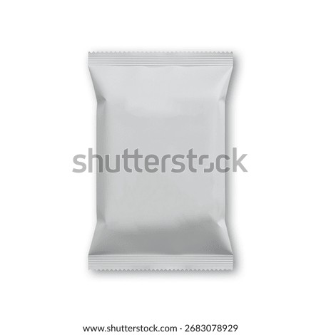Standing Chips Packaging Mockup Image, Chips Packed Mockup, Product Mockup, Pouch Mockup