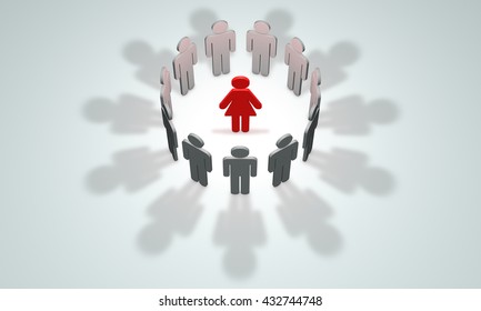 Standing Out from the Crowd. Available in high-resolution and several sizes to fit the needs of your project.