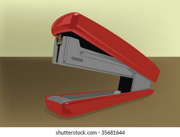 Stapler on a desktop