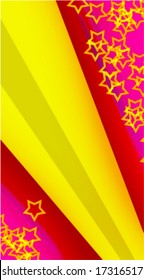 star background with beam