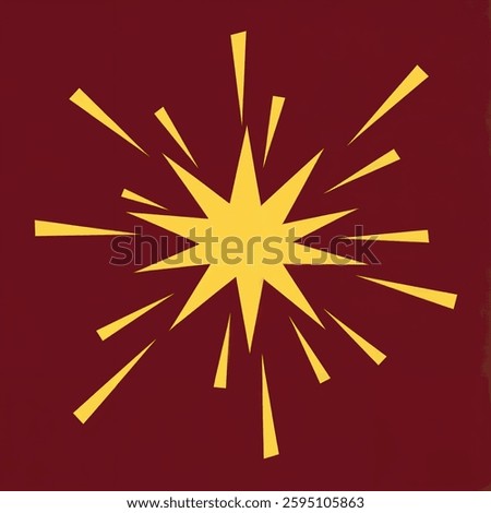 Star bust sparkle splash emanating 