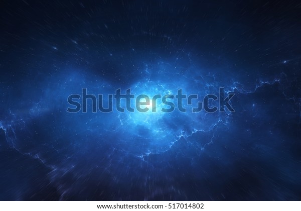 Star\
explosion in a galaxy of an unknown\
universe