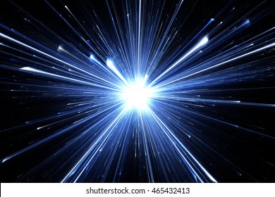 Star explosion with particles