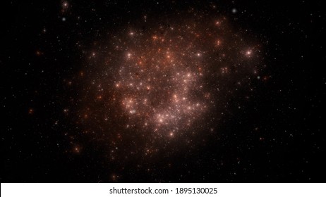 Star Field Background . Glow Swirls Night Sky. 