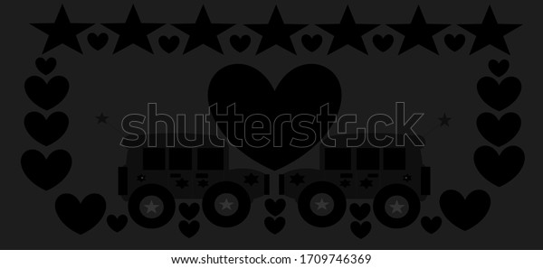 Star Hearts Cars And\
beautiful\
background