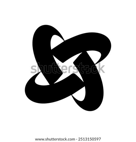 Star logo, spin logo, creative logo,