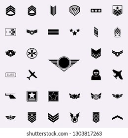 Star Military Pilot Icon Army Icons Stock Vector (Royalty Free) 1297203700