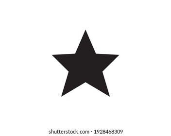 star shape logo, alone black star